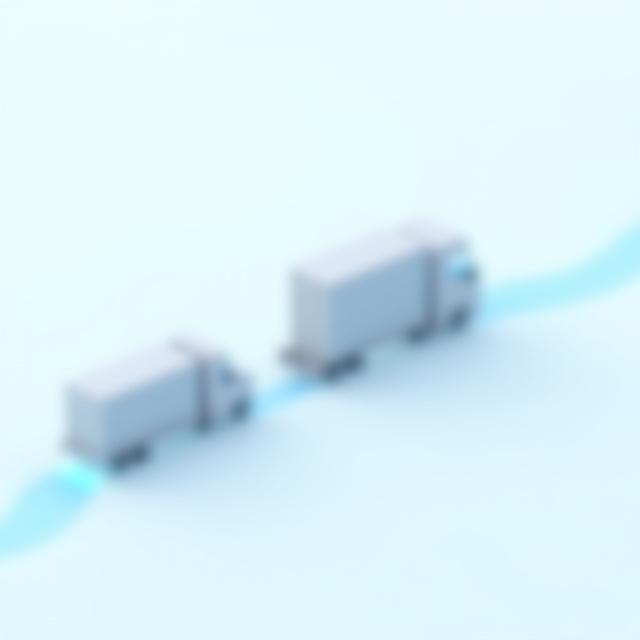 Intermodal logistics workflow showing truck and rail integration