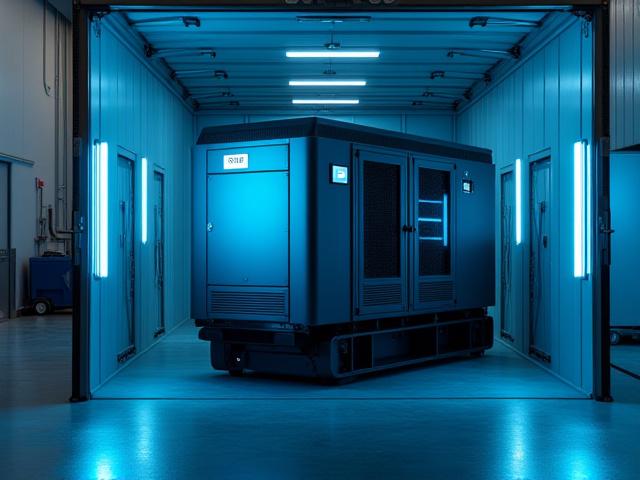Server racks and data center generators